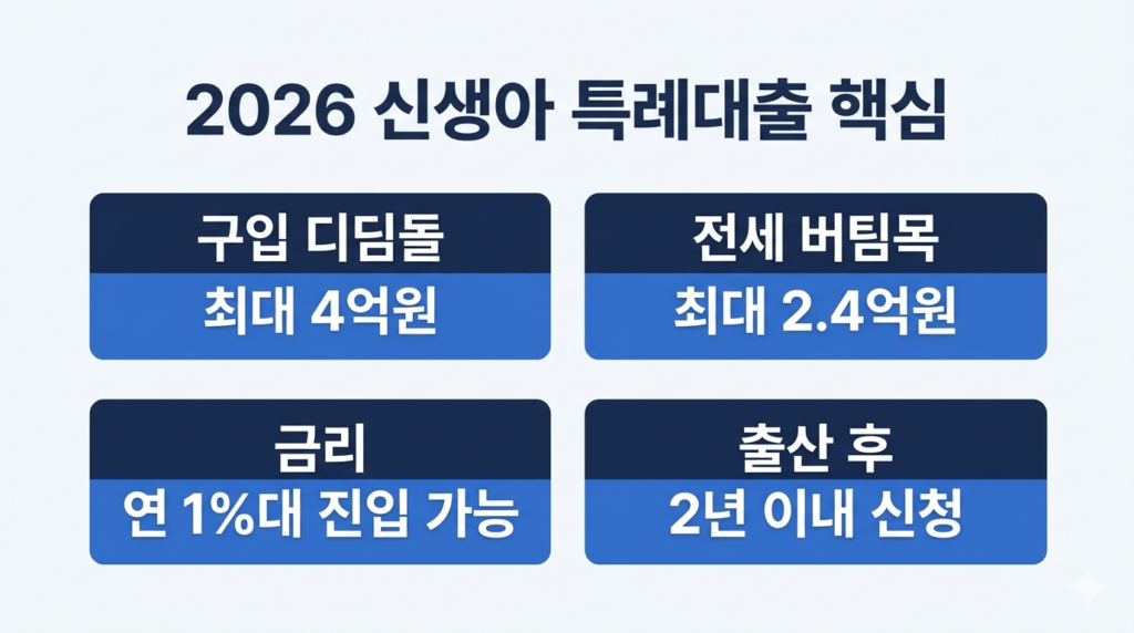 2026 신생아 특례대출 핵심