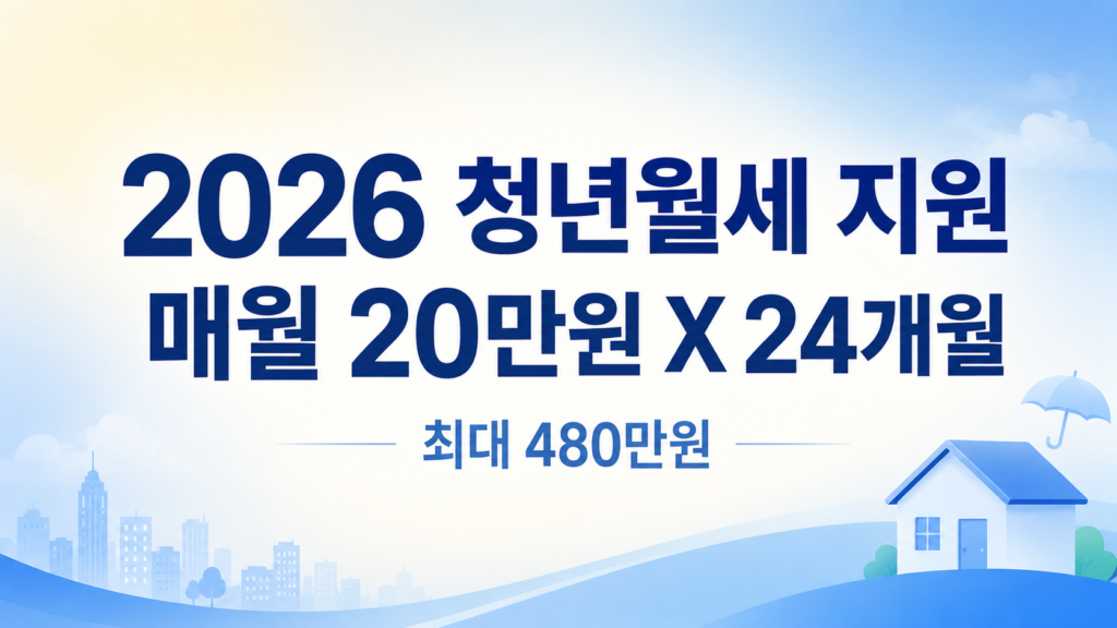 2026년 청년월세 지원 대표이미지