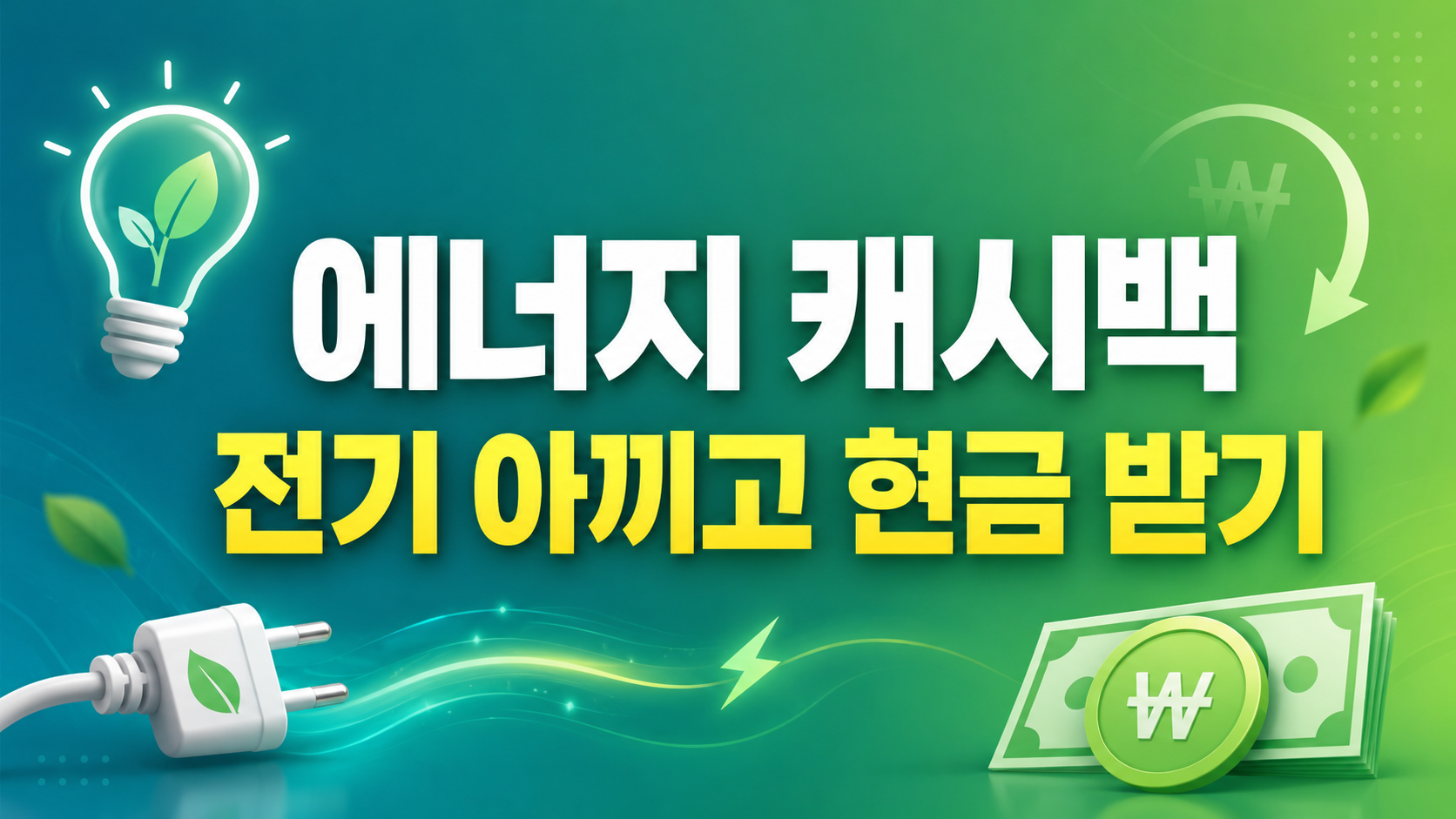 에너지 캐시백 절감 기준부터 적립·전기요금 차감까지 흐름